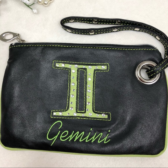 2/$20 | y2k gemini wristlet with rhinestones - Picture 2 of 4